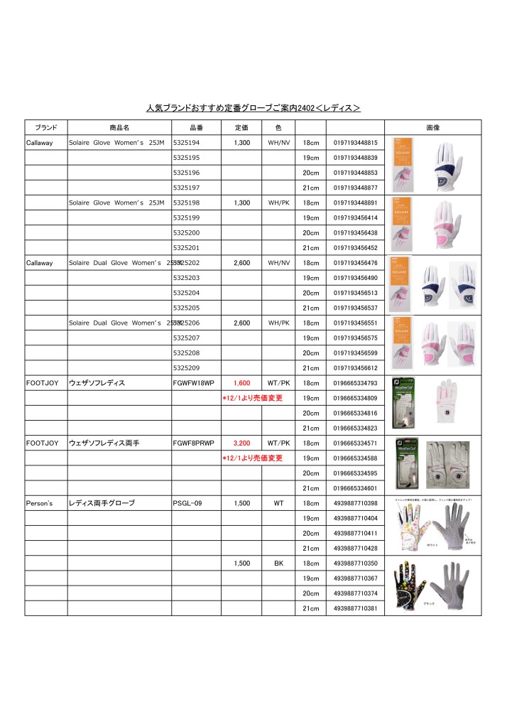 人気ブランドおすすめグローブご案内2512<レディス>